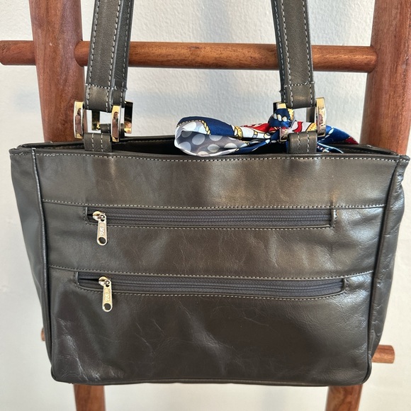 Vintage leather tote - Picture 2 of 8